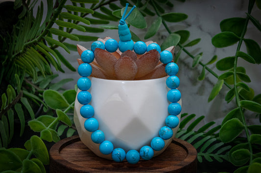 Turquoise Howlite power bracelet