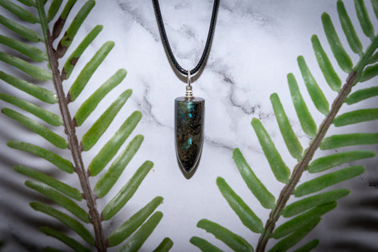 Labradorite Bullet necklace