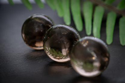 Mini smoky Quartz spheres