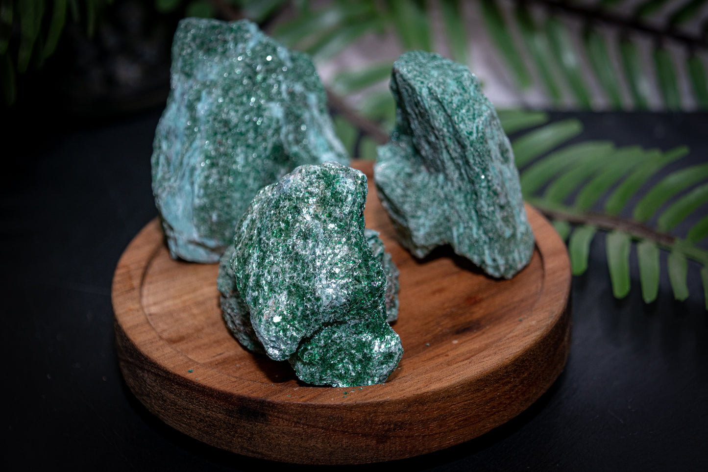 Green Fuchsite raw-stone