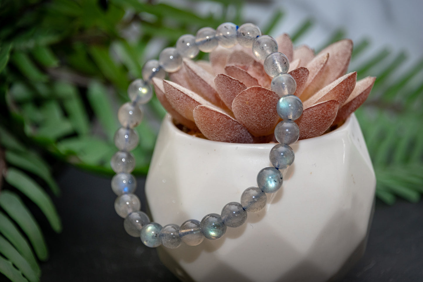 Labradorite 7mm power bracelet