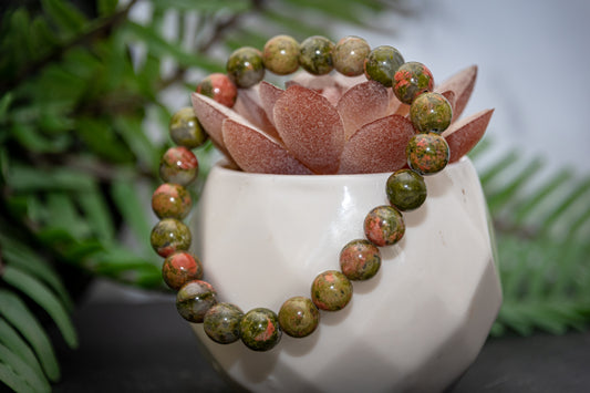 Unakite power bracelet