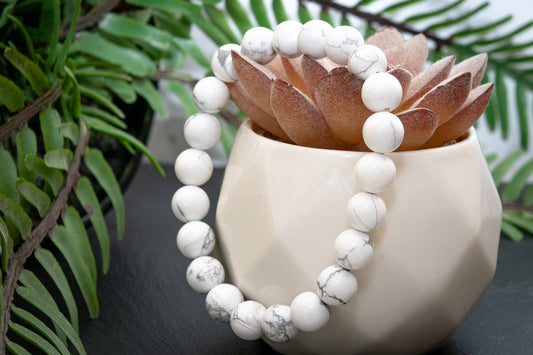 Howlite power bracelet