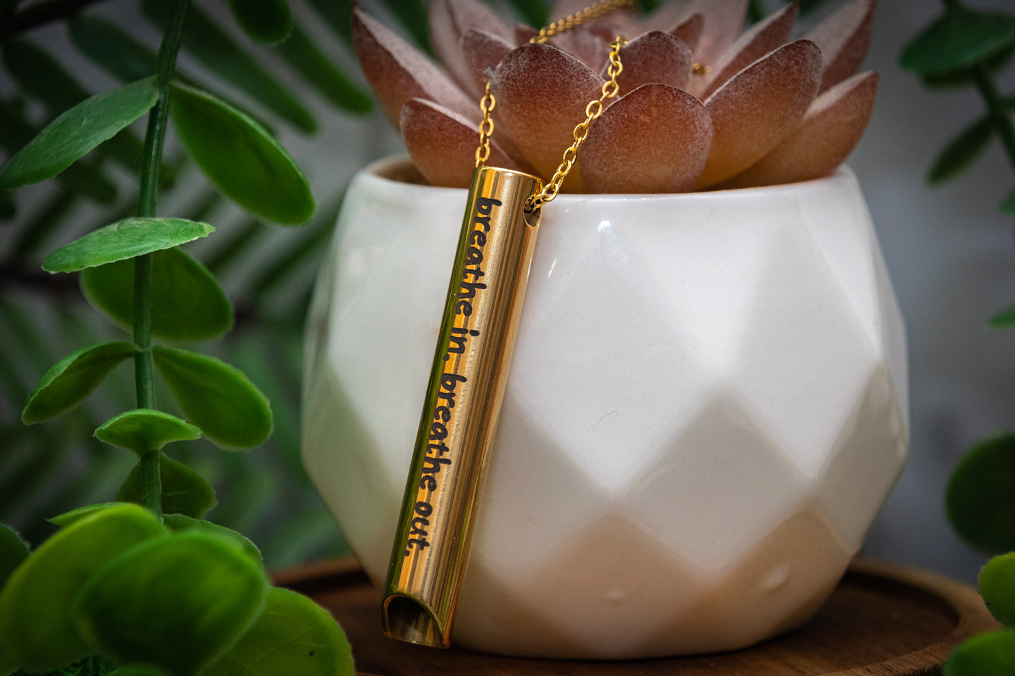 Anti anxiety breathing necklace