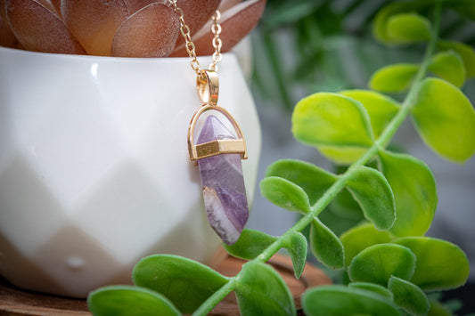 Amethyst pendant necklace