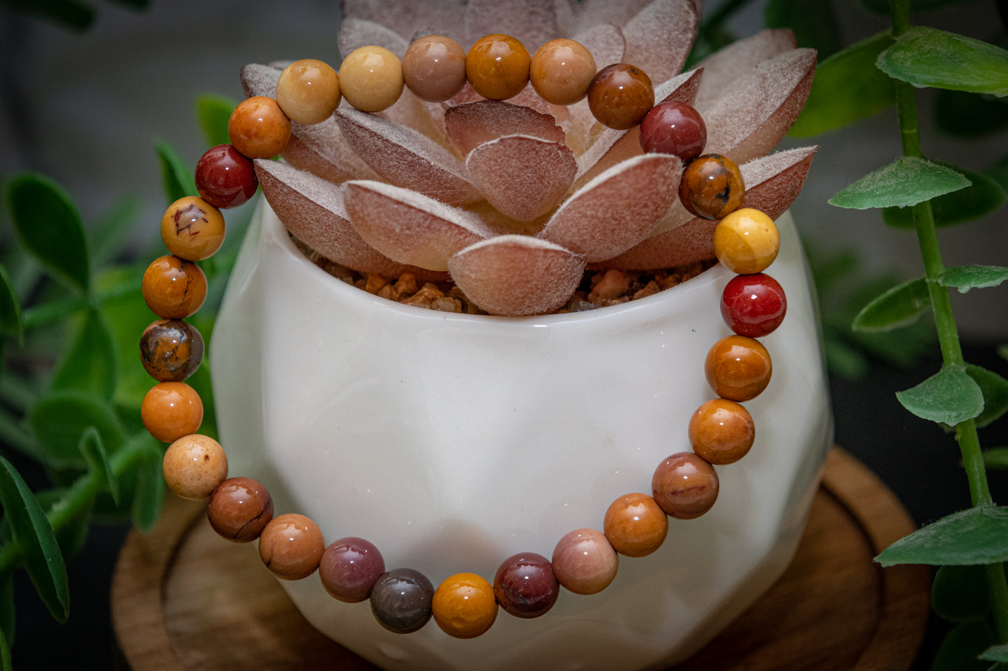 Mookaite 6mm power bracelet