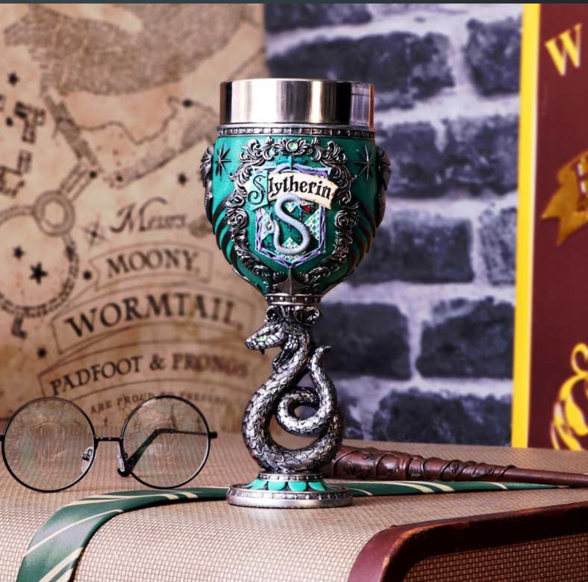 Harry Potter Slytherin   Collectible Goblet 19.5cm