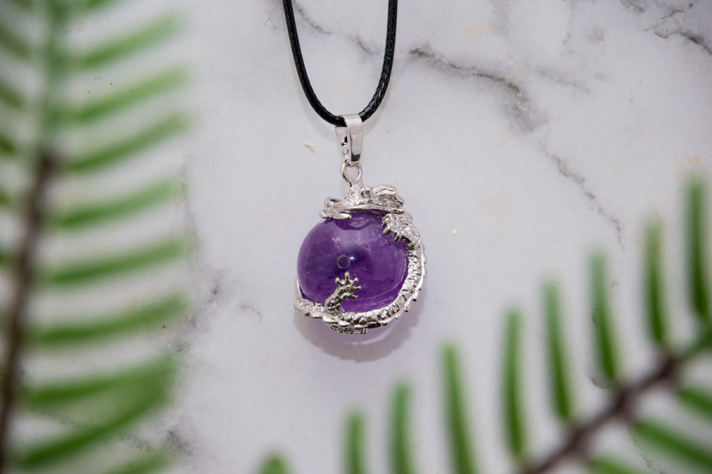 Amethyst Dragonball necklace