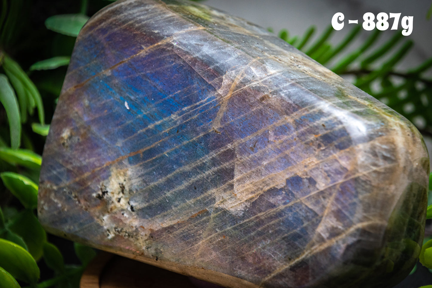 Purple sunset flash labradorite Freeform